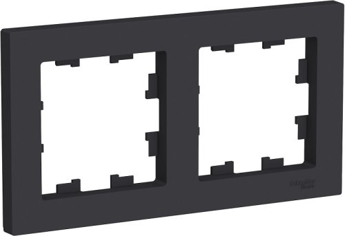 Рамка универсальная Systeme Electric AtlasDesign 2-м. карбон фото Рамка универсальная Systeme Electric AtlasDesign 2-м. карбон картинка